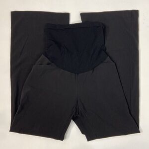 Motherhood Maternity Black Full Belly Panel Wide Leg Maternity Trouser Pants